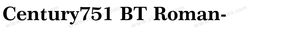 Century751 BT Roman字体转换